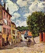 Alfred Sisley Strabe in Moret-Sur-Loing oil painting on canvas